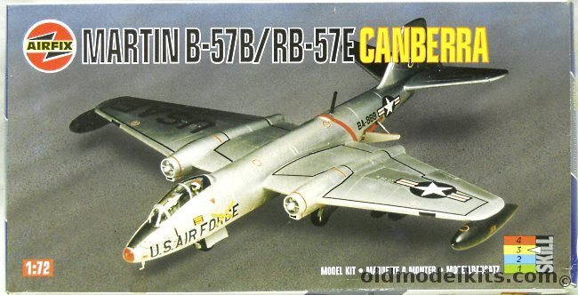 Airfix 1/72 Martin RB-57E or B-57B Canberra, 05018 plastic model kit